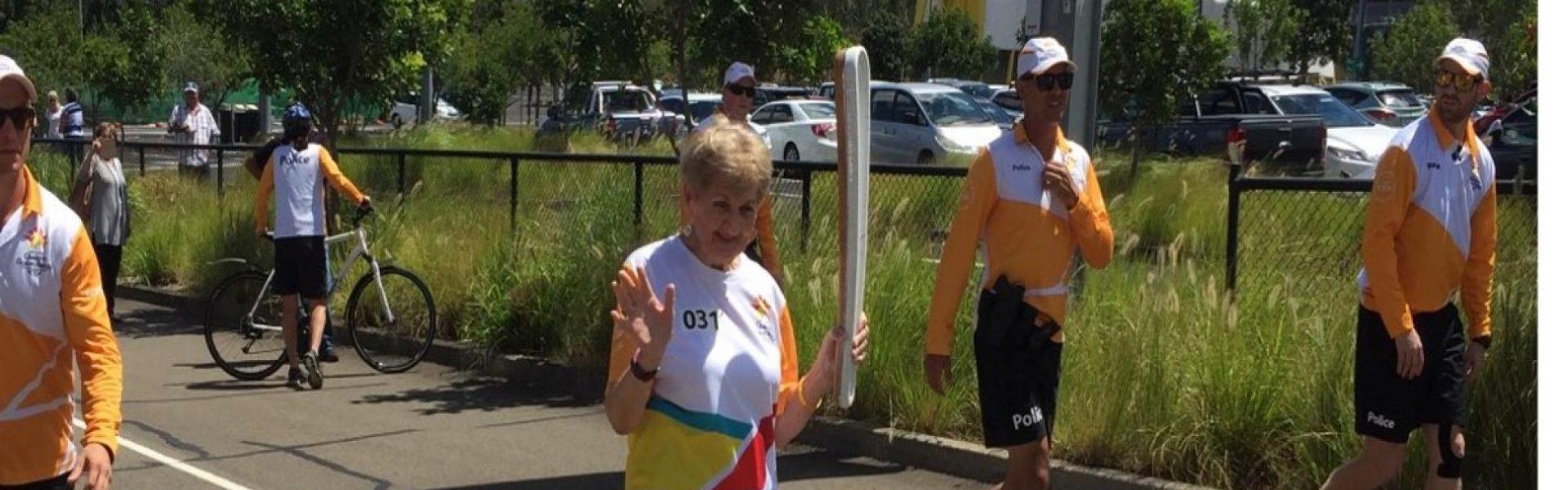 BP resident carries Commonwealth baton